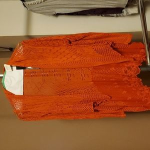 Womens crochet style sweater